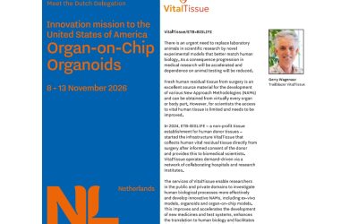 Gerry Wagenaar vertegenwoordigt VitalTissue tijdens de RVO-innovatiemissie organ-on-chip & organoids naar de VS!